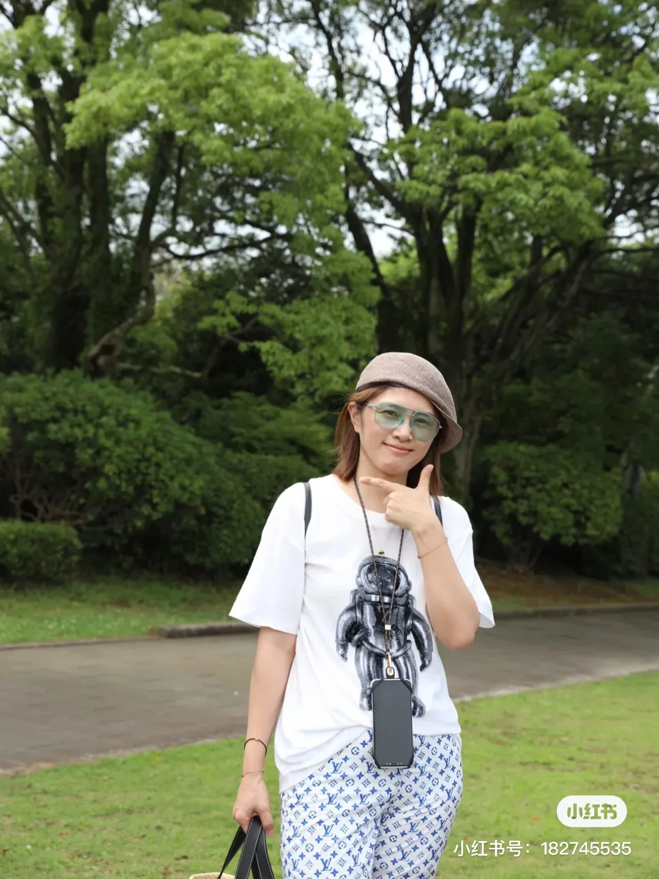 Louis Vuitton/Louis Vuitton astronaut print short sleeves